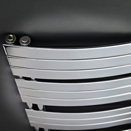 nuie Elgin Chrome Heated Towel Rail 1080 x 550mm - Size: 10.8 x 5.5 x 0.85cm - Silver - Wilko - thumbnail 3