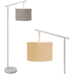 Portland Grey 350 Degree Rotating Floor Lamp with LED Bulb - Size: 165 x 35 x 63cm - Wilko - thumbnail 4