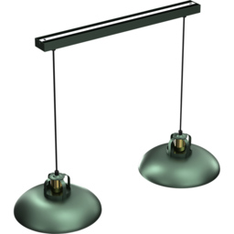 Milagro Felix Green 2 Pendant Lamp 230V - Size: 29 x 75 x 90cm - Wilko - thumbnail 6