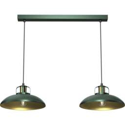 Milagro Felix Green 2 Pendant Lamp 230V - Size: 29 x 75 x 90cm - Wilko