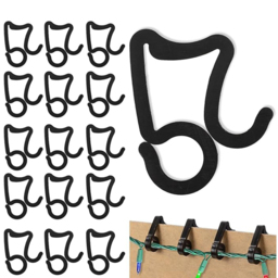 Shatchi Black Outdoor Gutter Hooks 24 Pack - Size: 35 x 1.5 x 25cm - Wilko - thumbnail 4