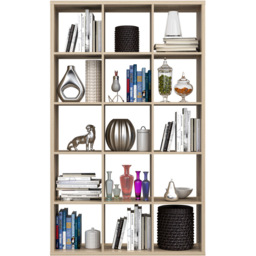 Florence Mauro 15 Shelf Sonoma Oak Bookshelf - Brown - Wilko - thumbnail 6