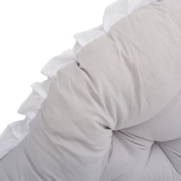 Living and Home Light Grey Cloud Shaped Ruffle Soft Headboard Pillow 75 x 180cm - Size: 75 x 180 x 10cm - Wilko - thumbnail 5