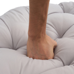 Living and Home Light Grey Cloud Shaped Ruffle Soft Headboard Pillow 75 x 180cm - Size: 75 x 180 x 10cm - Wilko - thumbnail 6