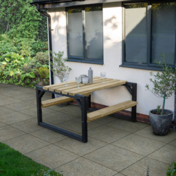 Forest Garden 4 Seater Colour Block Picnic Bench - Green - Wilko - thumbnail 6