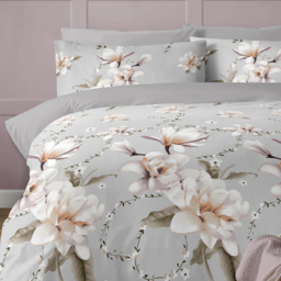 Bellissimo Anemone Double Grey Floral Duvet Set - Wilko - thumbnail 3
