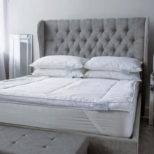 Serene Double Silk Filled Topper - Size: 137 x 191cm - White - Wilko - image 1