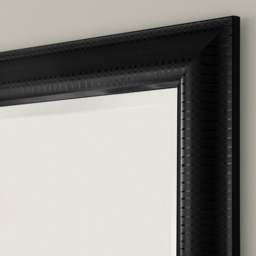 Yearn Black Textured Wall Mirror 77 x 62cm - Wilko - thumbnail 4