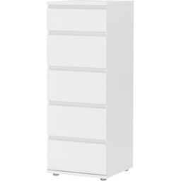 Florence 5 Drawer White Narrow Chest of Drawers - Furniture to Go - Wilko - thumbnail 4