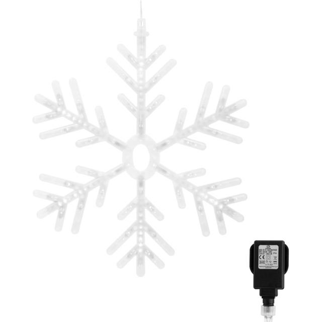 The Christmas Workshop Blue and White LED Snowflake Window Light - Wilko - image 1