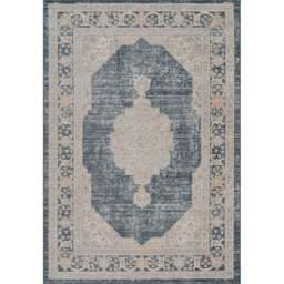 Desire Rugs Maia Navy Orchid Floral Non Slip Rug 160 x 240cm - Blue - Wilko - thumbnail 1