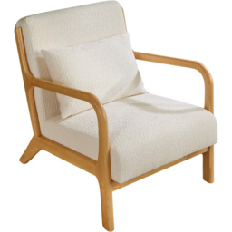 Home Source Nova Cream Boucle Armchair - Size: Single - Wilko - thumbnail 3