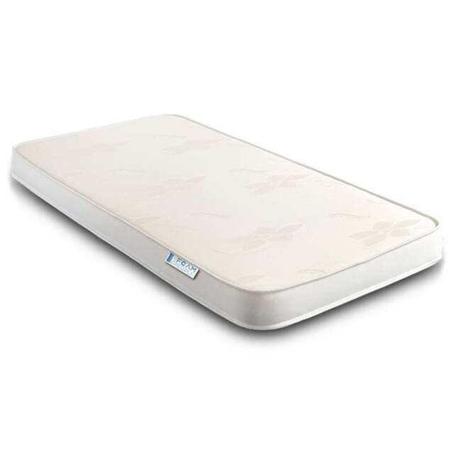 The Foam People Shorty All Reflex Foam Firm Mattress with Stress Free Top Panel - White - Wilko - image 1