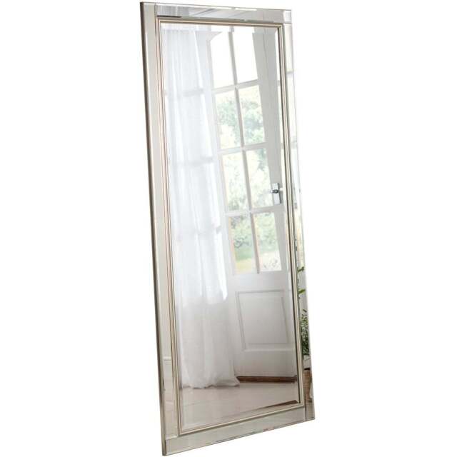 Yearn Timeless Warm Silver Full Length Bevelled Wall Mirror 167 x 75cm - Wilko - image 1