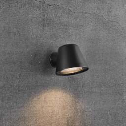 Nordlux Aleria Black Wall Light - Size: 11.3 x 11.5 x 11.3cm - Wilko - thumbnail 3
