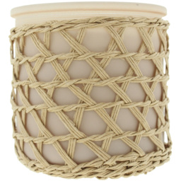 French Connection Bamboo Collection Bergamot and Jasmine Scented Candle - Size: 9.8 x 9.2 x 9.2cm - n/a - Wilko