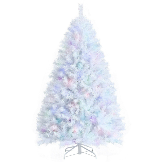Costway White Hinged Artificial Christmas Tree 5ft - Wilko - image 1