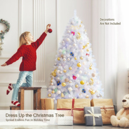 Costway White Hinged Artificial Christmas Tree 5ft - Wilko - thumbnail 6