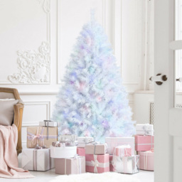 Costway White Hinged Artificial Christmas Tree 5ft - Wilko - thumbnail 3