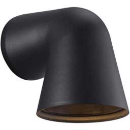 Nordlux Front Single Black Wall Light - Size: 15.6 x 11.8 x 15.6cm - Wilko