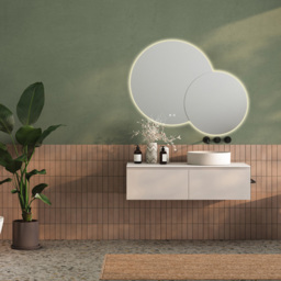 Sorrelis Elara Tunable LED Frameless Mirror 90 x 120cm - Size: 120 x 90 x 3.5cm - Multi - Wilko - thumbnail 3