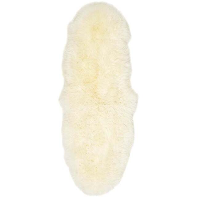 Origins Genuine Sheepskin Natural Rug 70 x 175cm - Size: 75 x 175cm - Cream - Origins Rugs - Wilko - image 1