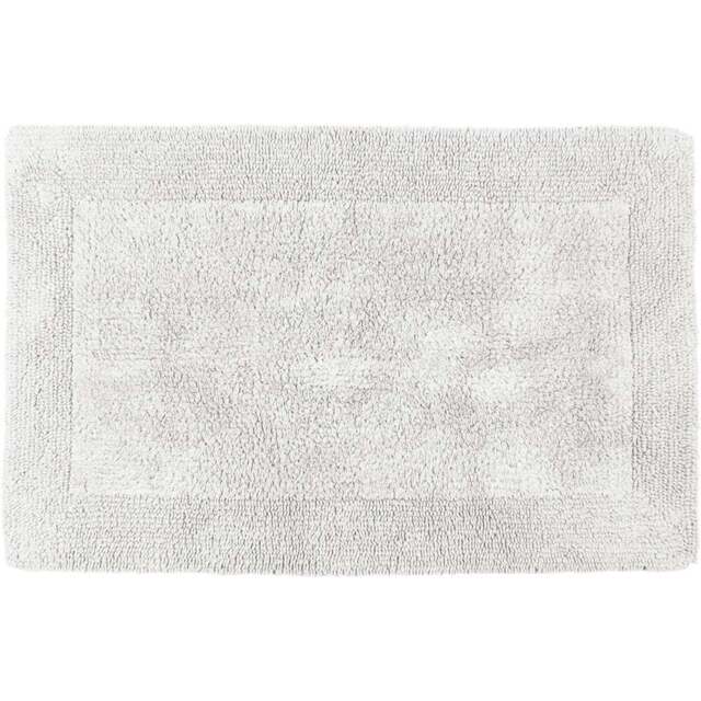 Allure Bath Fashions Elegance White Reversible Bath Mat 53 x 85cm - Wilko - image 1