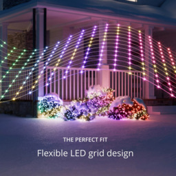 Twinkly 260 RGB Pearl Shaped LED Smart Net light 1.9 x 1.2m - Size: 11.5 x 20 x 18cm - White - Wilko - thumbnail 5
