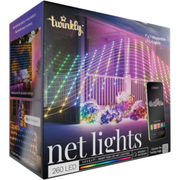 Twinkly 260 RGB Pearl Shaped LED Smart Net light 1.9 x 1.2m - Size: 11.5 x 20 x 18cm - White - Wilko - thumbnail 3