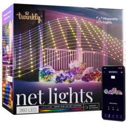 Twinkly 260 RGB Pearl Shaped LED Smart Net light 1.9 x 1.2m - Size: 11.5 x 20 x 18cm - White - Wilko - thumbnail 4