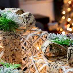 The Christmas Workshop Set of 3 Rattan LED Christmas Gift Box Lights - Wilko - thumbnail 4