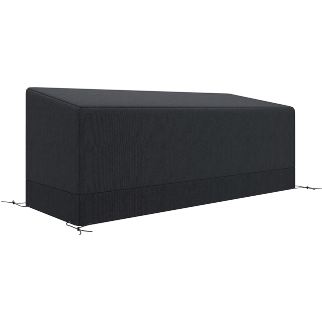 Outsunny Black Rectangular Patio Furniture Cover 190 x 72 x 76cm - Size: 76 x 72 x 190.5cm - Wilko - image 1