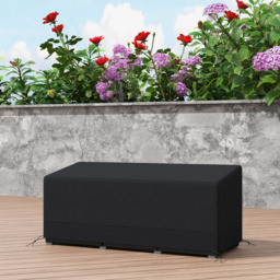 Outsunny Black Rectangular Patio Furniture Cover 190 x 72 x 76cm - Size: 76 x 72 x 190.5cm - Wilko - thumbnail 4