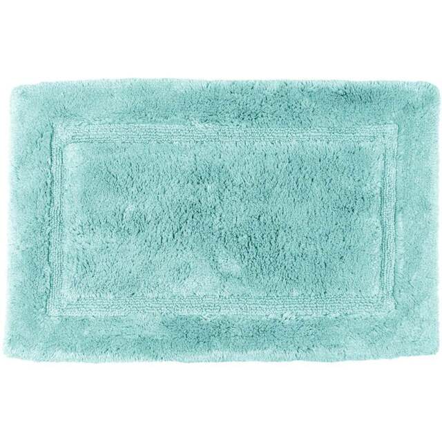 Allure Bath Fashions Marlborough Duck Egg Bamboo Cotton Non-Slip Bath Mat 50 x 80cm - Blue - Wilko - image 1