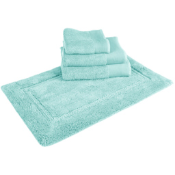Allure Bath Fashions Marlborough Duck Egg Bamboo Cotton Non-Slip Bath Mat 50 x 80cm - Blue - Wilko - thumbnail 4