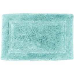Allure Bath Fashions Marlborough Duck Egg Bamboo Cotton Non-Slip Bath Mat 50 x 80cm - Blue - Wilko
