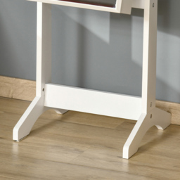 Portland Single Door White Mirrored Jewellery Cabinet - Size: 151 x 46cm - Wilko - thumbnail 4