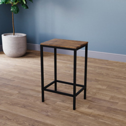 Vida Designs Roslyn 2 Seater Metal Frame Breakfast Table Set Dark Wood - Wilko - thumbnail 7