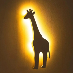 Marco Paul Warm White LED Giraffe Wall Mounted Kids Night Light 45cm - Size: 20 x 20 x 10cm - Multicoloured - Wilko - thumbnail 4