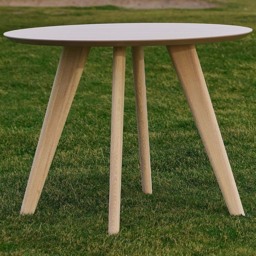 Florence Townsville 4 Seater Round Dining Table White and Oak - Furniture To Go - Wilko