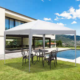 Outsunny 3 x 3m White Marquee Pop Up Gazebo - Wilko - thumbnail 1