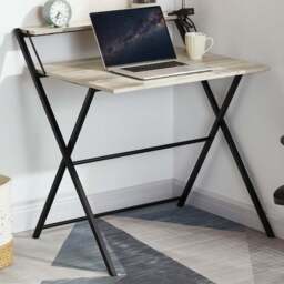 VIDA DESIGNS Brooklyn Grey Foldable Computer Desk - Wilko - thumbnail 1