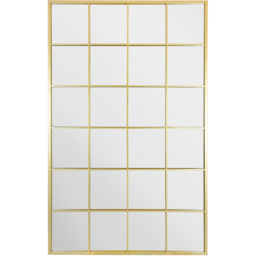MirrorOutlet The Genestra Gold Modern Window Garden Wall Mirror 174 x 110cm - Size: 174 x 110 x 3cm - Wilko - thumbnail 1
