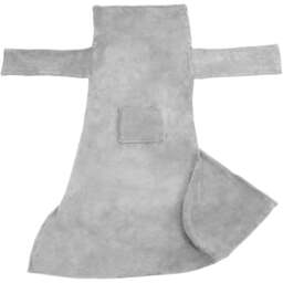 tectake Grey Wearable Snuggle Throw with Arms 200 x 170cm - Size: 1 x 170 x 200cm - Wilko