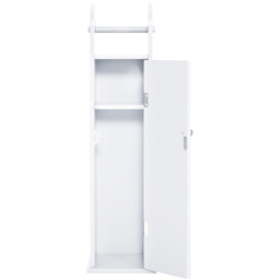H&O Direct White Wooden Toilet Roll Holder Cabinet - Size: 78 x 20 x 18cm - Wilko - thumbnail 4