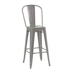 FWStyle Silver Gloss Metal Bar Chair 4 Pack - Size: Set of 4 - Wilko - thumbnail 3