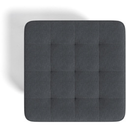 Living and Home Grey Linen Footstool - Wilko - thumbnail 4