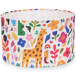ValueLights Congo Small Drum Shade - Size: 15 x 25 x 25cm - Multi - Wilko - thumbnail 4