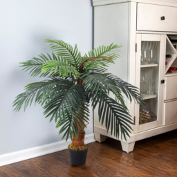 Living and Home Artificial Palm Tree in a Pot - Green - Wilko - thumbnail 3