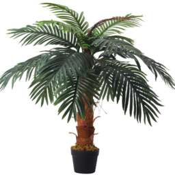 Living and Home Artificial Palm Tree in a Pot - Green - Wilko